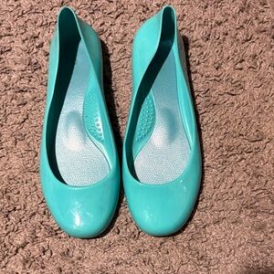 OKA b. Aqua Blue Flats for Women